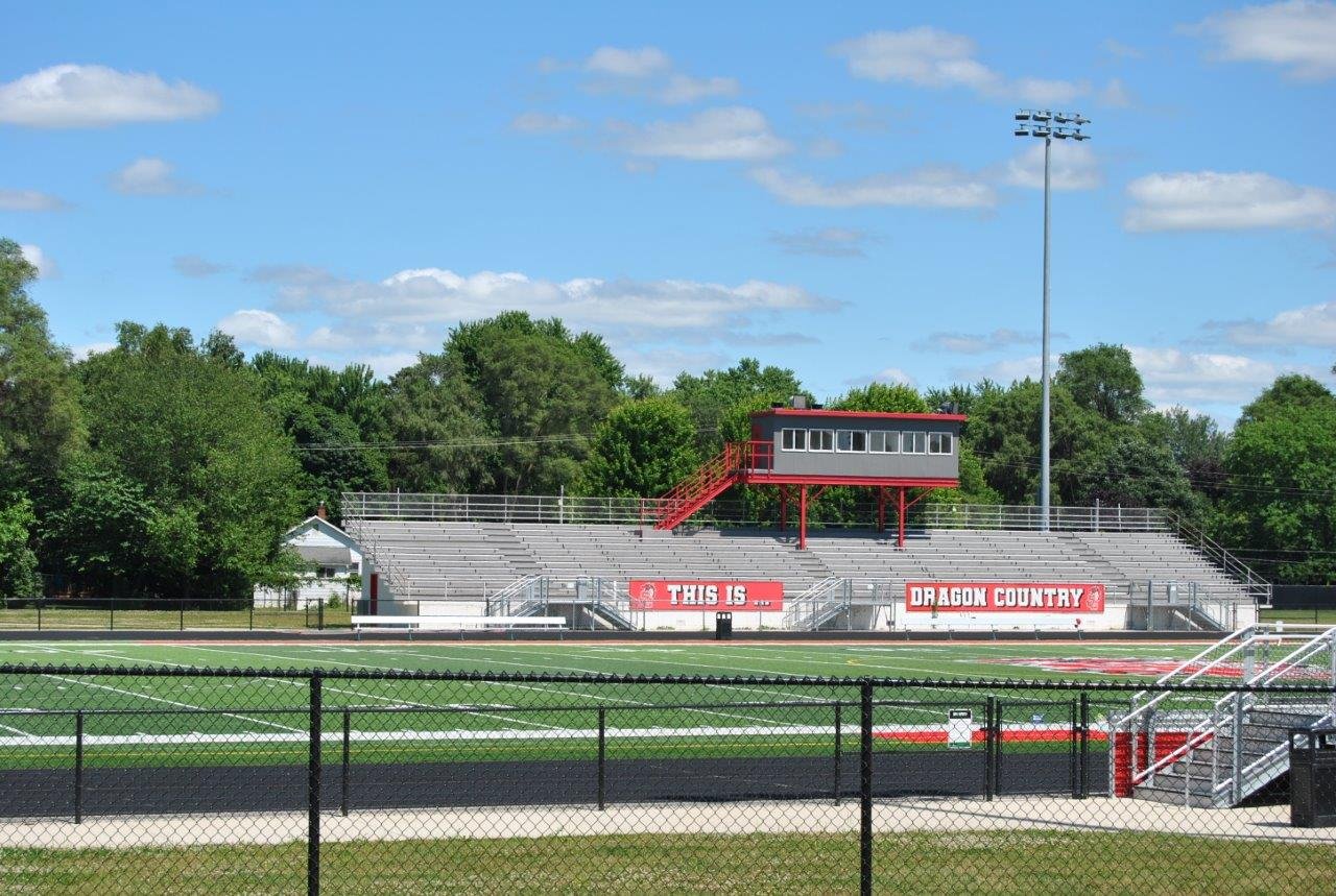 Swartz Creek Dragon Country athletic stadium in Swartz Creek Michigan